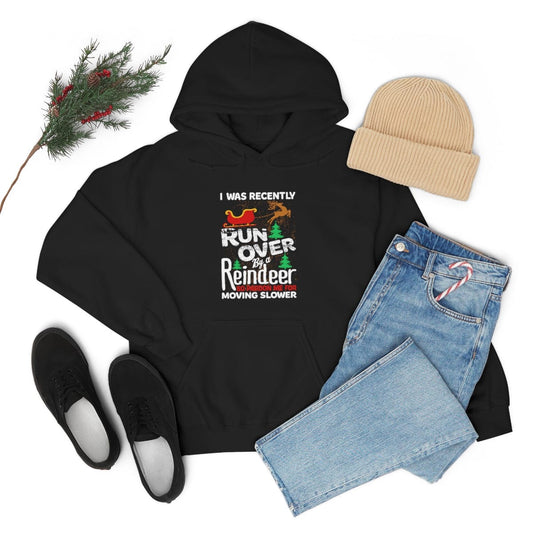 Grandma Got Run Over By A Reindeer ( The Day After ) Unisex Hooded Sweatshirt