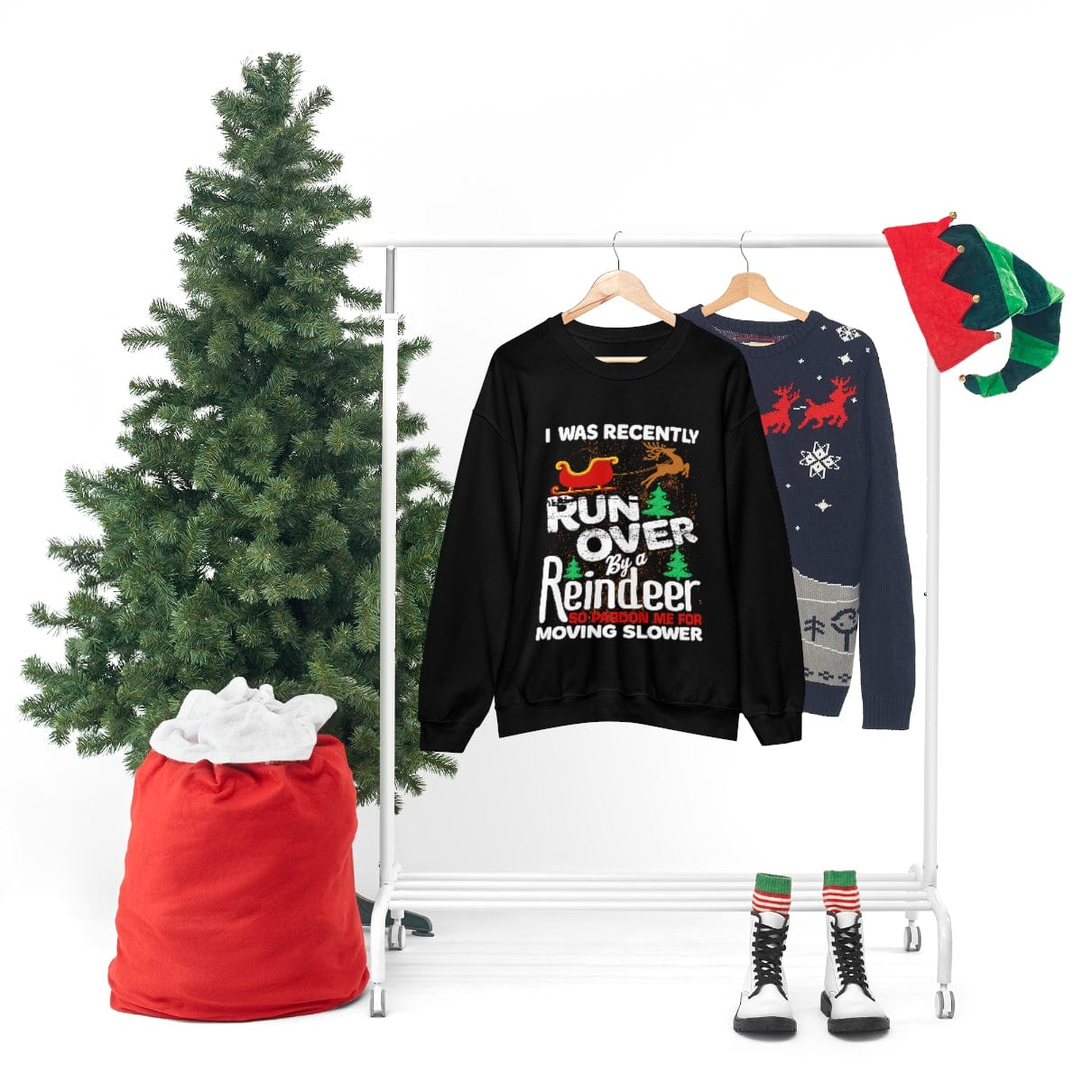 Grandma Got Run Over By A Reindeer (The Day After) Sweatshirt