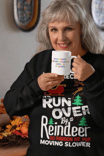 Grandma Got Run Over By A Reindeer (The Day After) Sweatshirt